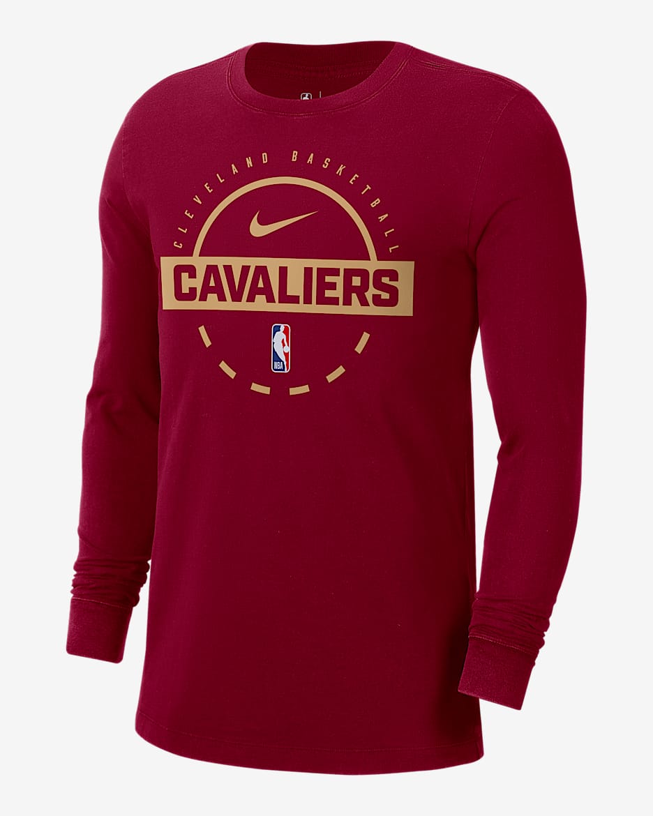 NBAロンT Cleveland Cavaliers 長袖Tシャツ Cleveland Cavaliers Men's Nike NBA Practice Long-Sleeve T
